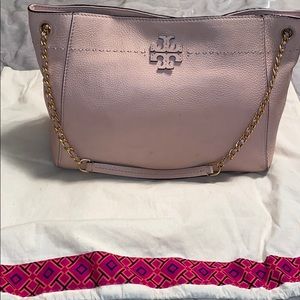 Blush pink Tory Burch handbag